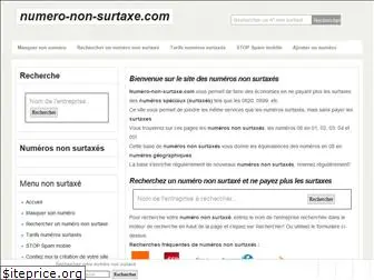 numero-non-surtaxe.com