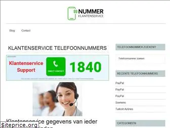 nummerklantenservice.nl