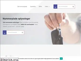 nummerplade-oplysninger.dk