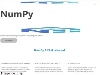 www.numpy.org website price