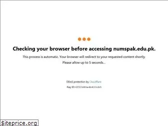 numspak.edu.pk