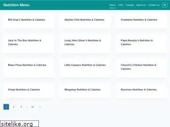 nutritionmenu.info