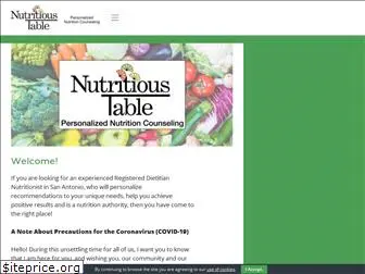 nutritioustable.com