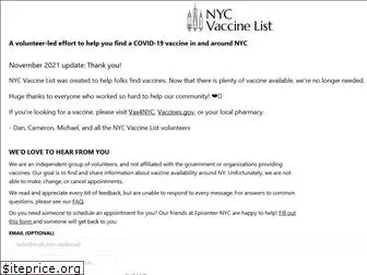 nycvaccinelist.com