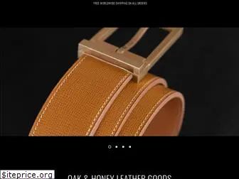 oakandhoneyleather.com