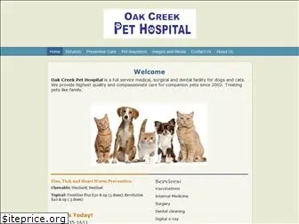 oakcreekpethospital.com