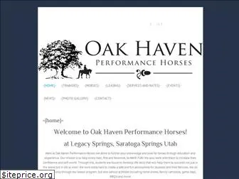 oakhavenperformancehorses.com