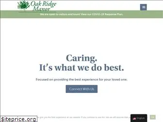 oakridgemanornursing.com