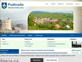 obecpodhradie.sk