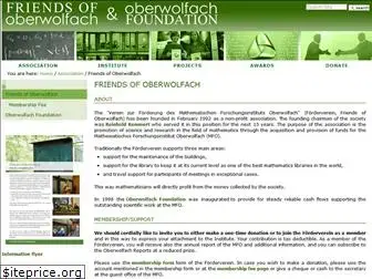 oberwolfach-foundation.org
