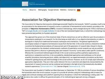 objective-hermeneutics.com