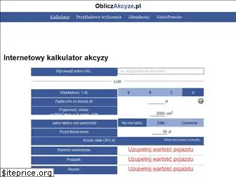 obliczakcyze.pl