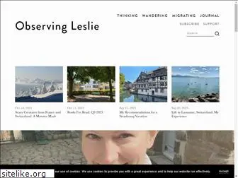 observingleslie.com