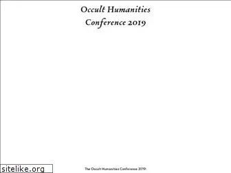 occulthumanitiesconference.org