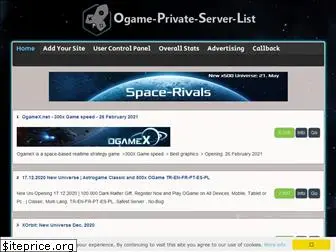 ogame-private-server-list.info