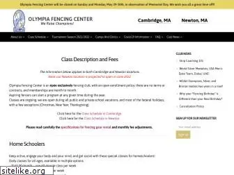 olympiafencingcenter.com