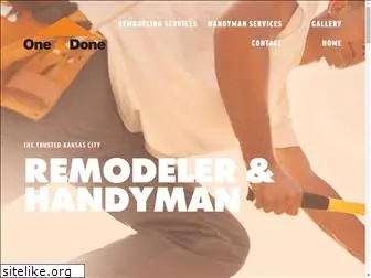 oneanddonehandyman.com