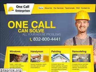 onecallhomehandyman.com