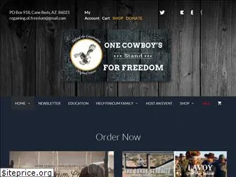 onecowboystandforfreedom.com