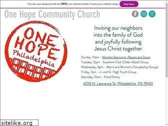 onehopephilly.org