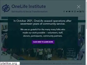 onelifeinstitute.org