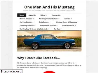 onemanandhismustang.com