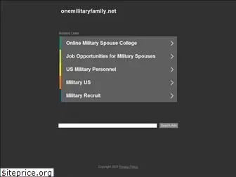 onemilitaryfamily.net