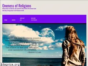 onenessofreligions.com
