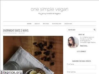 onesimplevegan.com