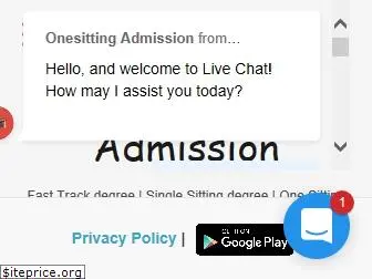 onesittingadmission.com