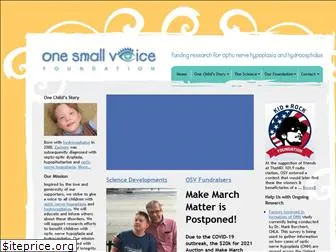 onesmallvoicefoundation.org