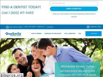 onesmiledentalplan.com