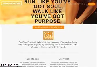 onesolepurpose.com