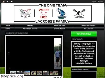 oneteamlacrosse.com