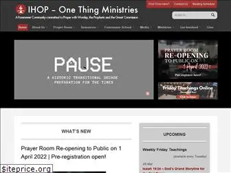 onethingministries.net