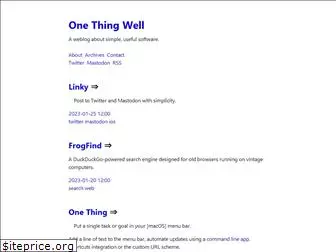 onethingwell.org