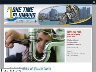 onetimeplumbing.com