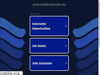onevoiceforeurope.eu