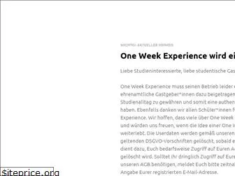 oneweekexperience.de
