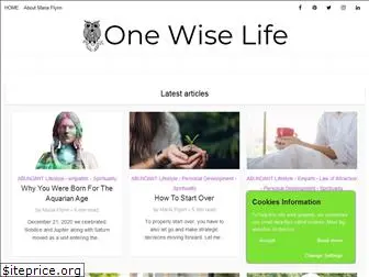 onewiselife.com