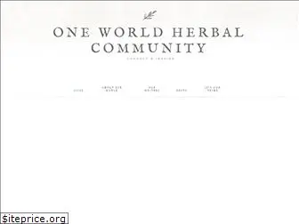 oneworldherbalcommunity.com