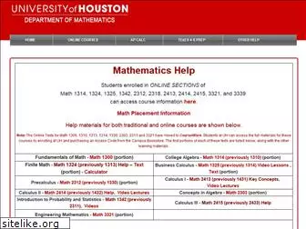 online.math.uh.edu