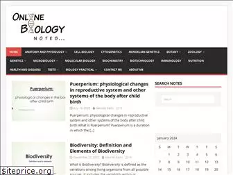 onlinebiologynotes.com