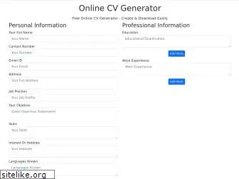onlinecvgenerator.info