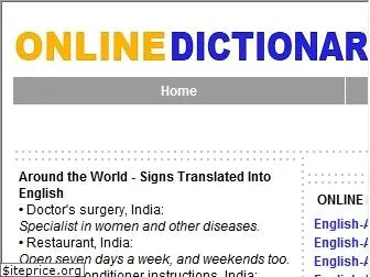 onlinedictionary.com