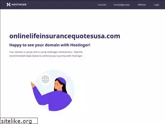 onlinelifeinsurancequotesusa.com