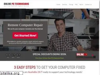 onlinepctechnicians.com