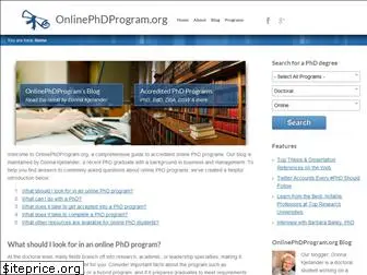 onlinephdprogram.org