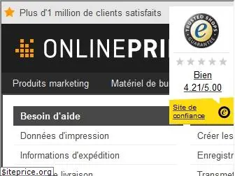 www.onlineprinters.fr website price