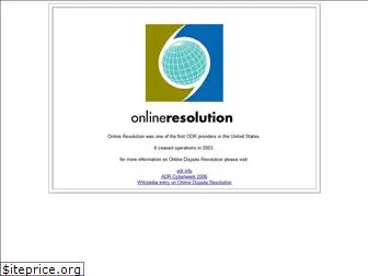 onlineresolution.com